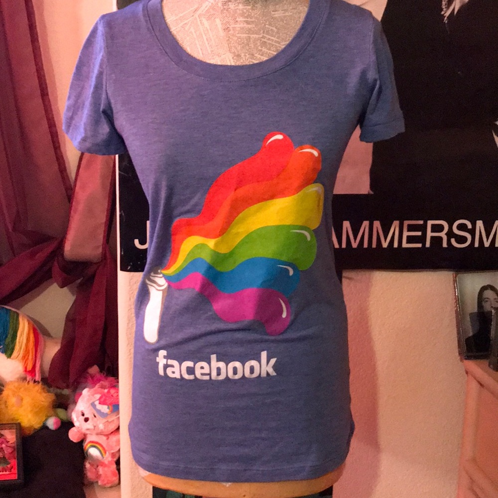 Rainbow 🌈 Facebook T-shirt